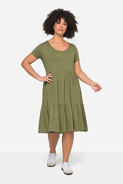 Janet & Joyce Midikleid Jerseykleid Rundhals günstig online kaufen