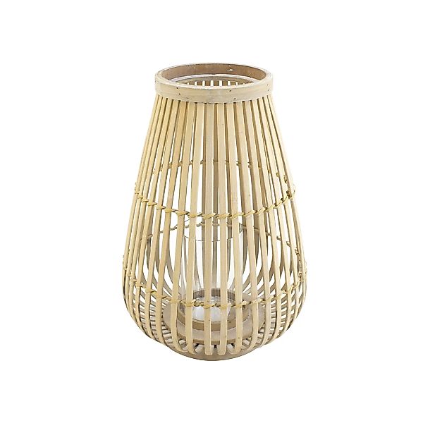 Collection - Bambus Windlicht H 36cm - natur/H x Ø 36x25,5cm/mit Glaseinsat günstig online kaufen