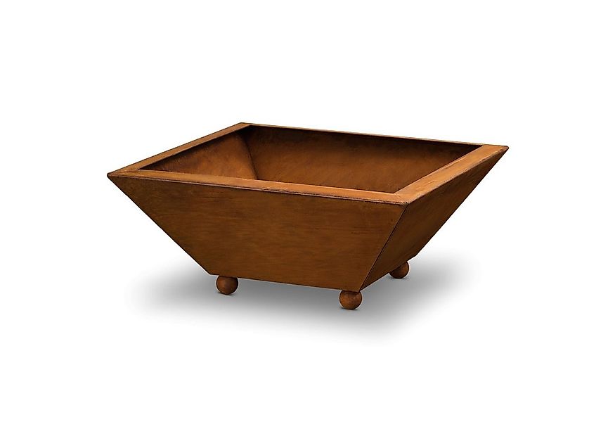 Rostikal Pflanzschale Deko Schale Blumenschale 35 x 35 cm, echter Rost günstig online kaufen