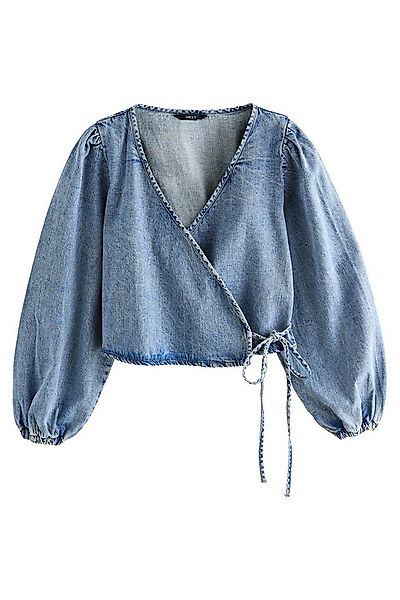 Next Jeanshemd Wickelbluse aus Jeansstoff (1-tlg) günstig online kaufen