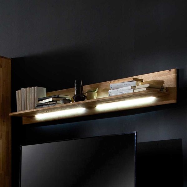 Wandboard massiv in Eiche Bianco 150 cm breit günstig online kaufen