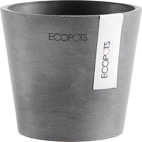 ECOPOTS Blumentopf AMSTERDAM Mini Grey, BxTxH: 10,5x10,5x9,2 cm günstig online kaufen