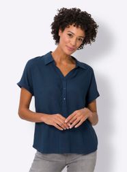 Sieh an! Klassische Bluse Kurzarmbluse günstig online kaufen