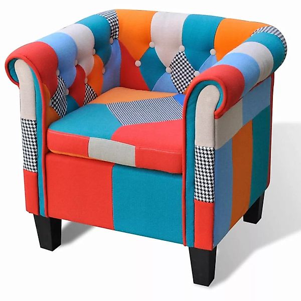Sessel Mit Patchwork-design Stoff günstig online kaufen