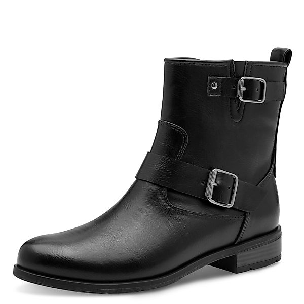 MARCO TOZZI Stiefelette, Blockabsatz, Bikerboots mit Zierschnalle und verst günstig online kaufen