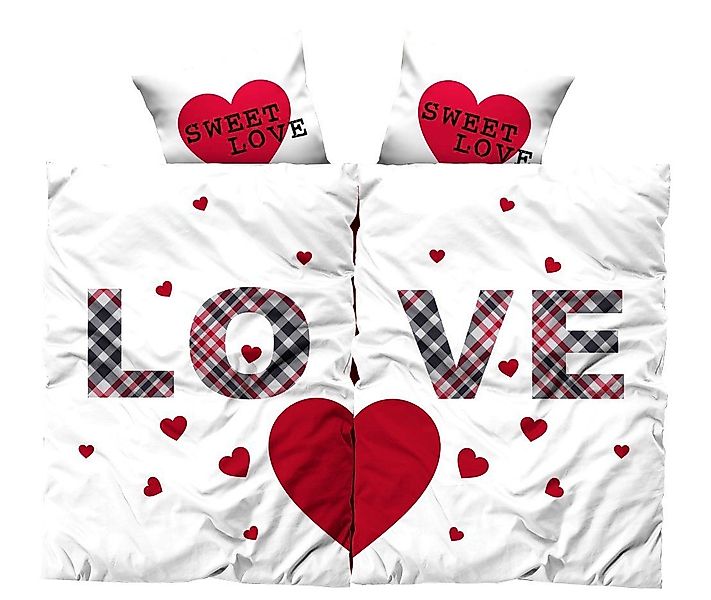Visaggio Bettwäsche Partnerbettwäsche Mikrofaser 135x200 cm günstig online kaufen