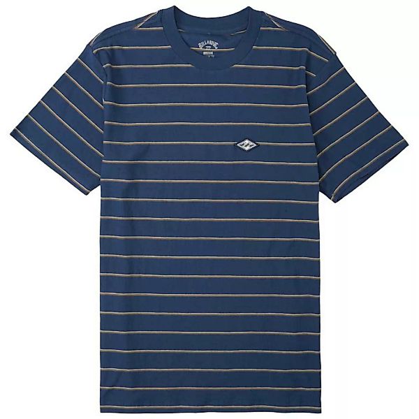 Billabong Die Cut Stripe Kurzärmeliges T-shirt S Denim Blue günstig online kaufen