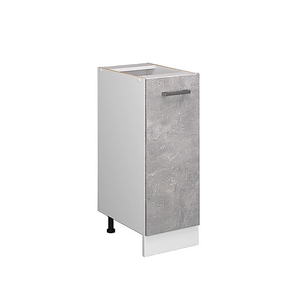 Vicco Apothekerschrank R-Line, Beton/Weiß, 30 cm, günstig online kaufen