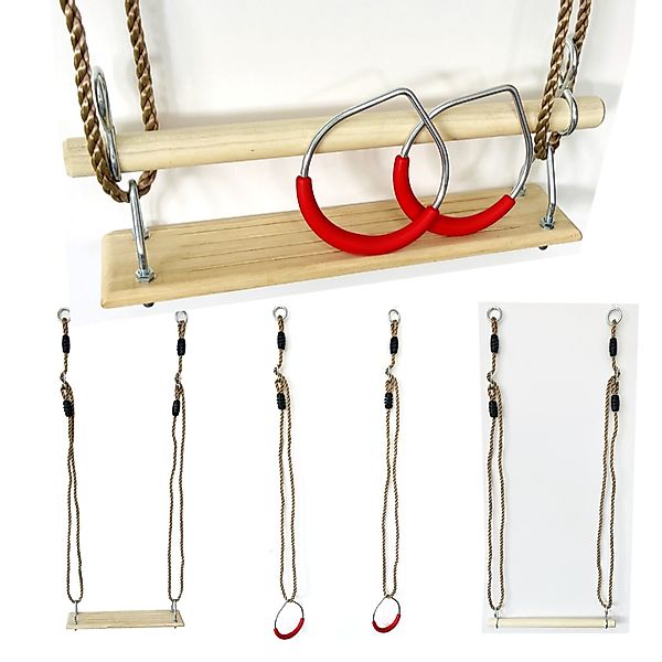 Loggyland Schaukelkombination Turngeräte-Set mit Schaukelsitz, Turnringen günstig online kaufen