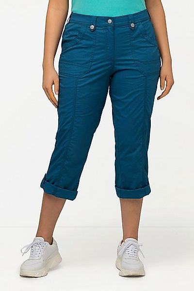 Ulla Popken Funktionshose 7/8-Cargohose Krempelriegel Komfortbund günstig online kaufen