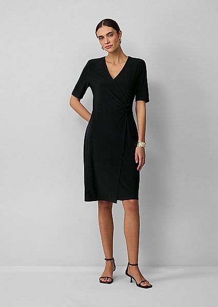 s.Oliver BLACK LABEL Minikleid Midikleid in Wickeloptik mit Ring-Detail Raf günstig online kaufen