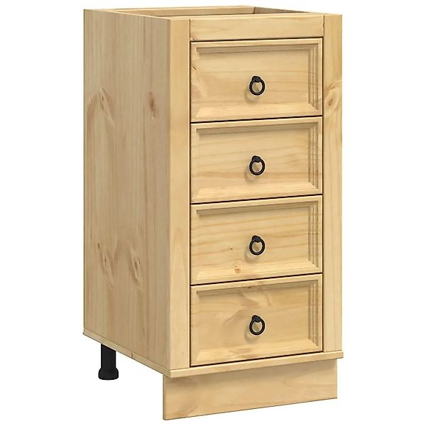 vidaXL Schrank mit Speicher Honig 40 x 46 x 81 cm Massives Kiefernholz 4200 günstig online kaufen