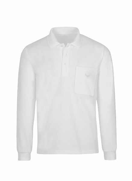 Trigema Poloshirt "TRIGEMA Langarm Poloshirt aus Baumwolle" 1 Stk. tlg. günstig online kaufen