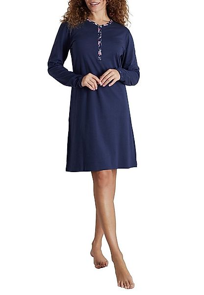 GÖTZBURG Nachthemd GÖTZBURG Damen Nachthemd blau uni (1-tlg) günstig online kaufen