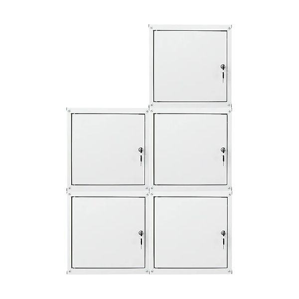 PROREGAL Mega Deal 5x Schließfachwürfel Cubic HxBxT 35 x 35 x 35 cm Grau günstig online kaufen