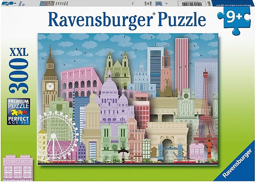 Ravensburger Puzzle Buntes Europa, 300 Puzzleteile, Made in Germany günstig online kaufen
