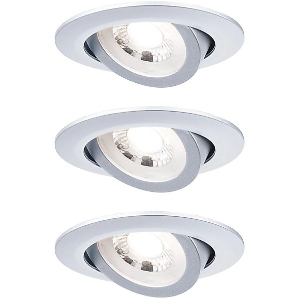 Paulmann LED Einbauleuchte, 3er-Set, LED fest integriert, Ø 8,2 cm günstig online kaufen