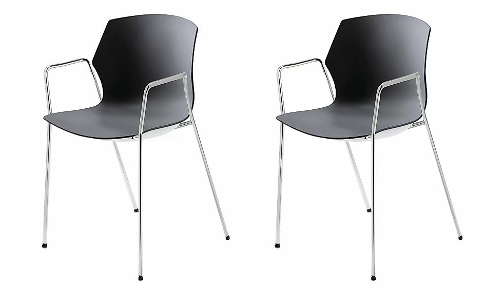 Stapelstuhl  2er Set MyPrimo ¦ grau ¦ Maße (cm): B: 55 H: 80,5 T: 53.0 Stüh günstig online kaufen