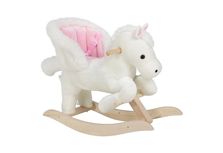 Woltu Schaukelpferd, (1 tlg), mit Tiergeräuschen, Plüsch, PP-Baumwolle günstig online kaufen