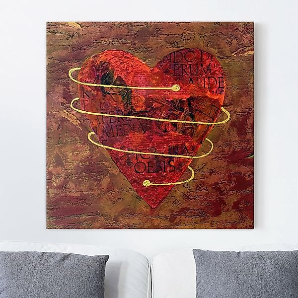 Leinwandbild - Quadrat I got your heart günstig online kaufen