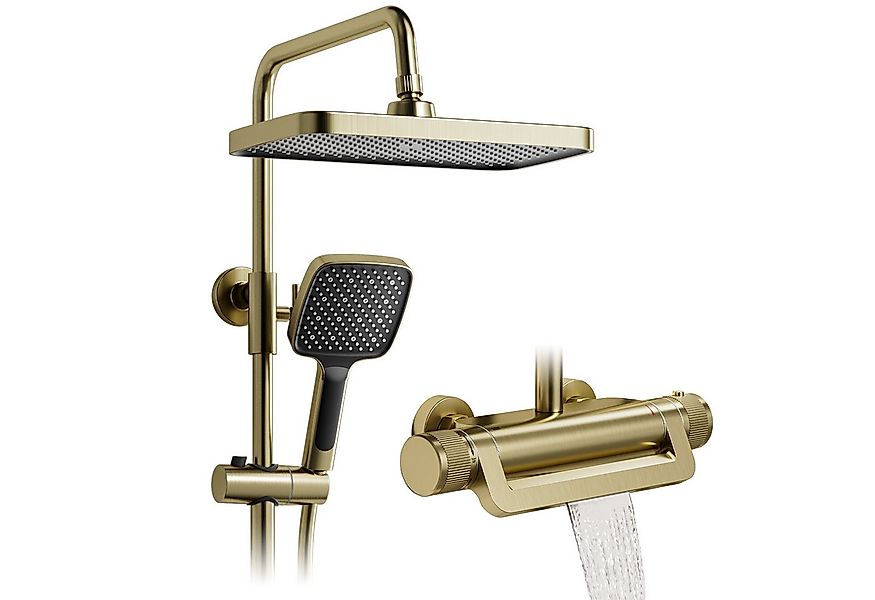 Oihpaw Duschsystem Premium Duschsäulen-Set 3in1, 330x220mm Regendusche mit günstig online kaufen