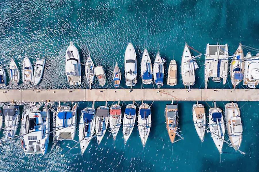 Papermoon Fototapete »Boote im Wasser« günstig online kaufen