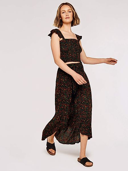 Apricot Maxirock Micro Ditsy Shirred Maxi günstig online kaufen