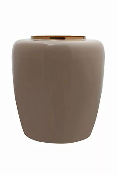 Kayoom Vase Vase Art Deco 100 Taupe / Gold taupe günstig online kaufen