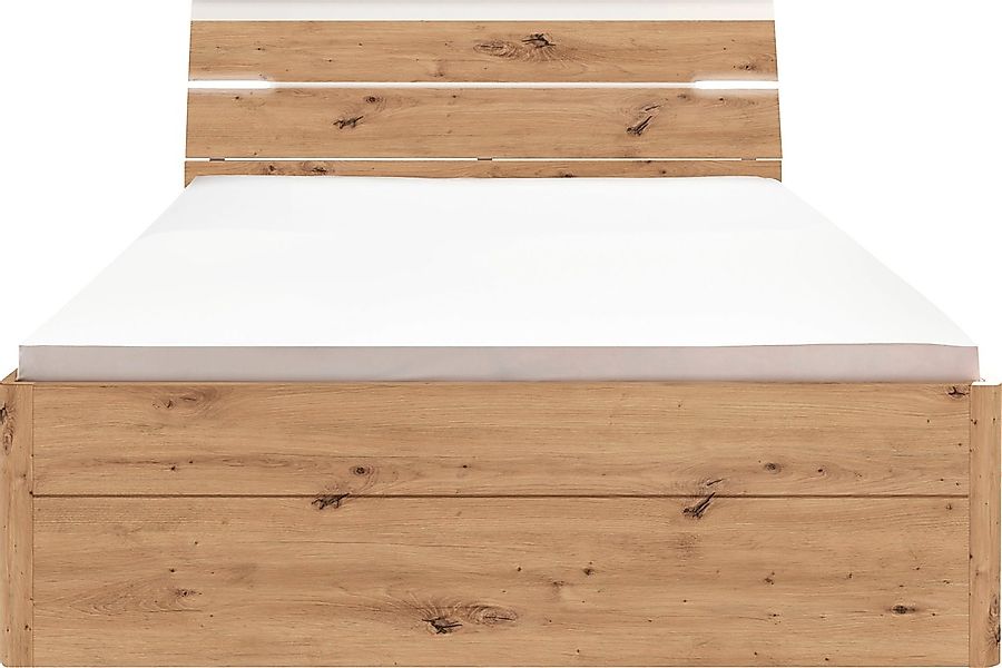 Schlafkontor Stauraumbett Mars, inklusive 2 Schubkästen und LED-Beleuchtung günstig online kaufen