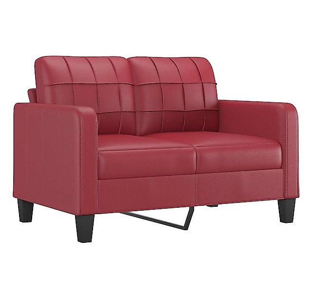 vidaXL Sofa 2-Sitzer-Sofa Weinrot 120 cm Kunstleder günstig online kaufen