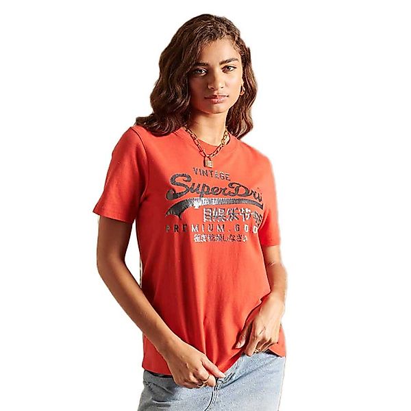 Superdry Vintage Logo Tonal Kurzärmeliges T-shirt M Americana Red günstig online kaufen