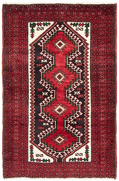 morgenland Wollteppich »Belutsch Medaillon Rosso 189 x 123 cm«, rechteckig günstig online kaufen