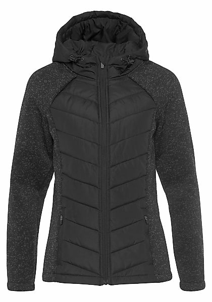 Vivance Steppjacke mit Kapuze mit Strickfleece-Ärmeln günstig online kaufen