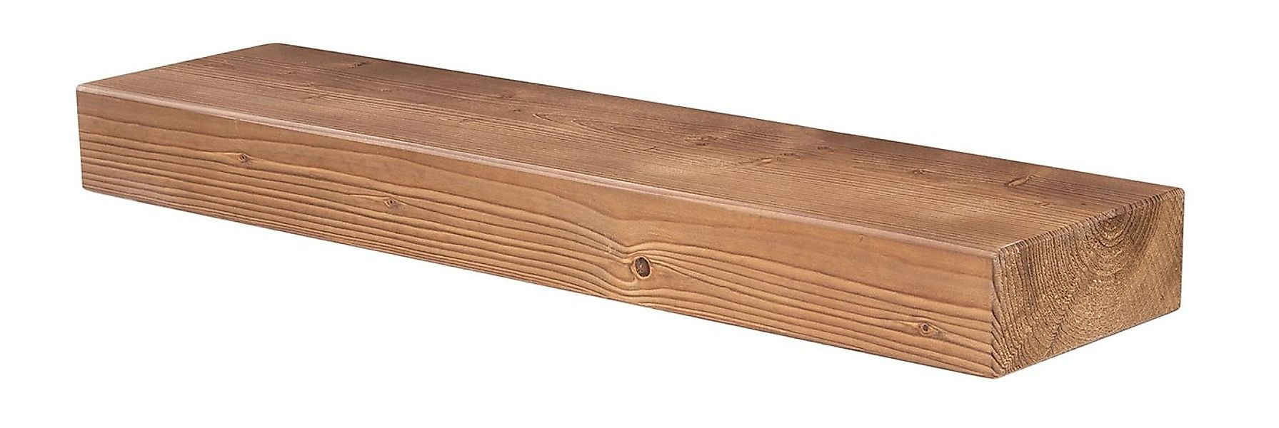 Levandeo® Wandregal, levandeo Wandregal Holz Massiv 80x20cm Eiche Farbig Wa günstig online kaufen