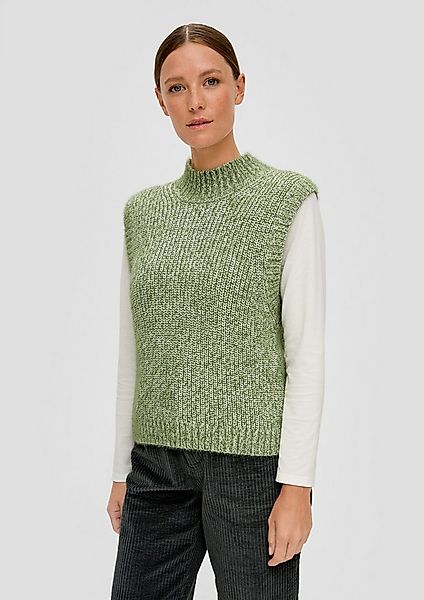 s.Oliver Rundhalspullover Strickpullunder Pullunder aus Rippstrick günstig online kaufen