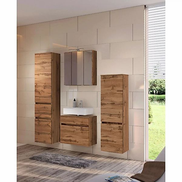 Held Möbel 2-tlg. Unterbecken-Set Verona 60 cm Wotaneiche günstig online kaufen