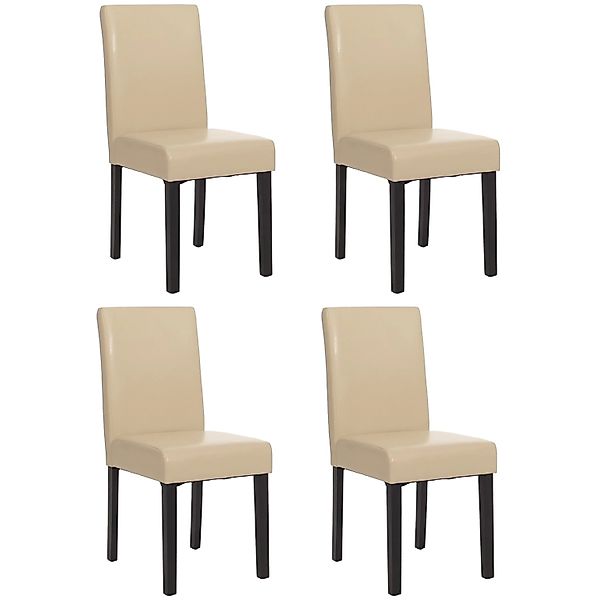 CHEFGASTRO Esszimmerstuhl 4er-Set Klassisch & Zeitlos 90x43x56cm Kunstleder günstig online kaufen
