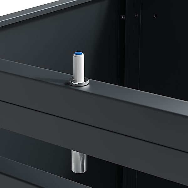 Westmann Mülltonnenbox Lacina 4 x 240, Anthrazit/Holzoptik 80 x 264 x 116 c günstig online kaufen