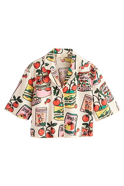Next Kurzarmbluse Sommershirt mit Leinenanteil (1-tlg) günstig online kaufen