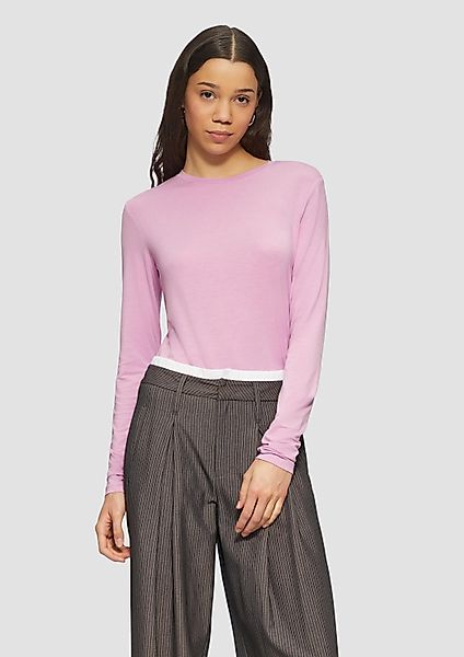 QS Langarmshirt T-Shirt Weiches Longsleeve aus günstig online kaufen