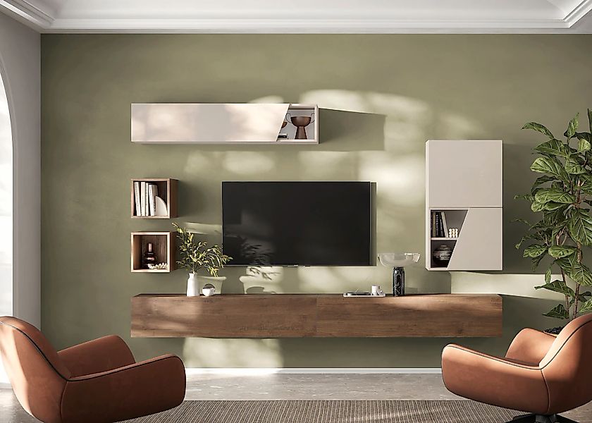 INOSIGN Wohnwand "INFINITY, 6tlg. Breite 276 cm, moderne Mediawand,", (6 St günstig online kaufen