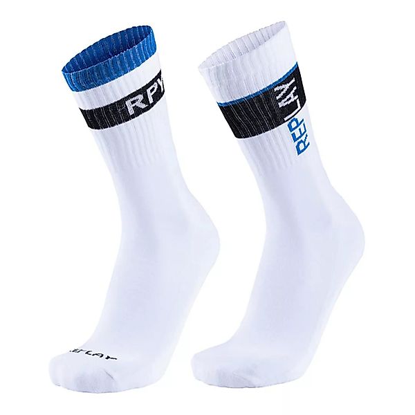 Replay Tennis3 Socken 2 Paare EU 39-42 White / Cobalt Blue günstig online kaufen