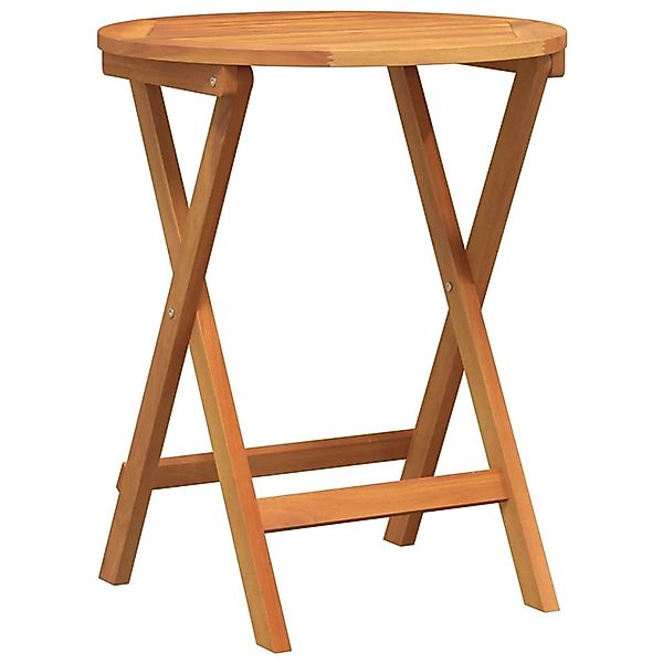 vidaXL Klappbarer Gartentisch Natur 60 x 60 x 72 cm Akazie Massivholz 41054 günstig online kaufen