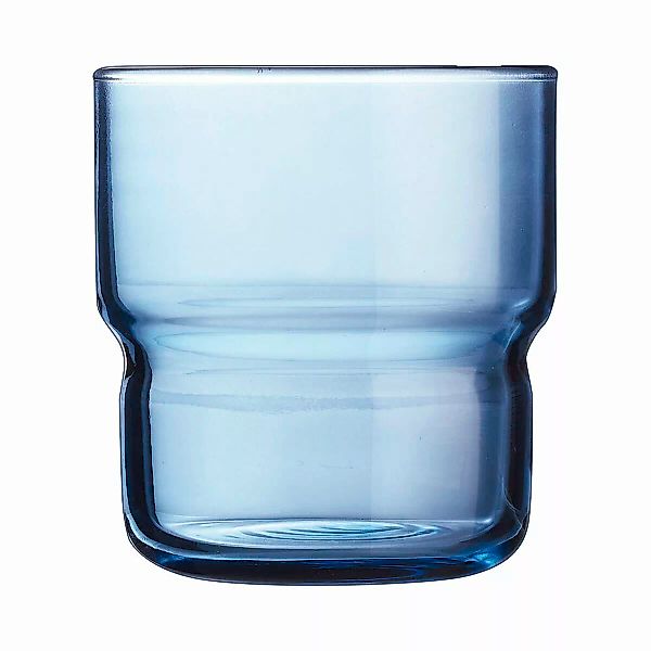 Becher Arcoroc Log Brush Blau Glas (22 Cl) (6 Stück) günstig online kaufen
