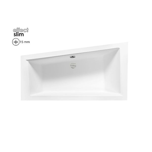Bad Land Badewanne Eckwanne INTIMA SLIM 160x90 Links Ablauf Füße günstig online kaufen