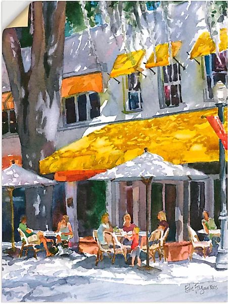 Artland Wandbild "Aprilabend", Restaurant & Cafés, (1 St.), als Leinwandbil günstig online kaufen