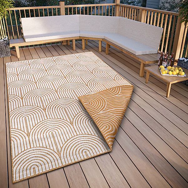 HANSE Home Outdoorteppich "Pangli, Wendeteppich" rechteckig 5 mm Höhe In-& günstig online kaufen