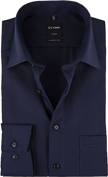 OLYMP Hemd Luxor Modern-Fit Navy  - Größe 43 günstig online kaufen