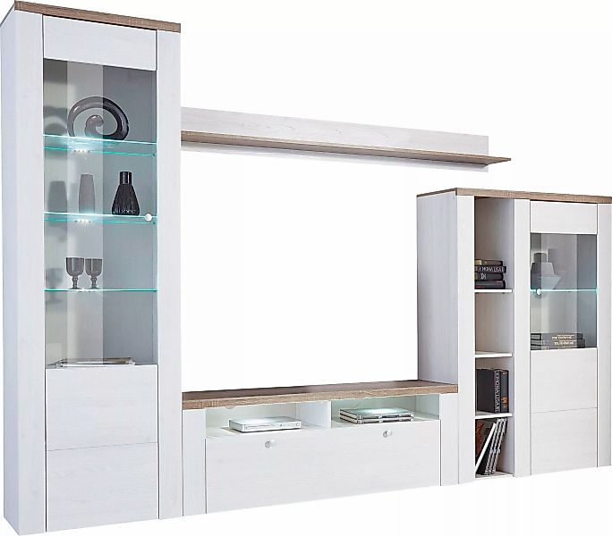 Home affaire Wohnwand »Larona, Anbauwand, Set 4 Teilig«, (Set, 4 St.), best günstig online kaufen
