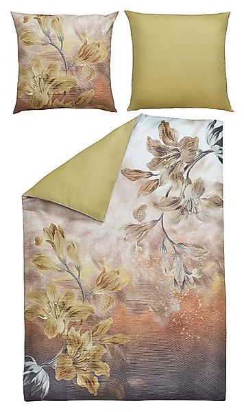 casa NOVA Bettwäsche FELICIA, Wendebettwäsche, Gelb, günstig online kaufen